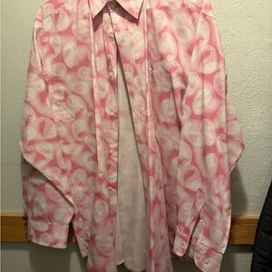 Wrangler Pink Paisley Button-Down Shirt